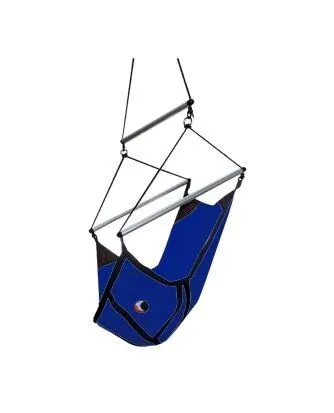 Ticket to the Moon Ticket to the Moon Kinder Hängesessel "Mini Moon Chair" aus Fallschirmseide, Royal blau, – Produktbild 3 von 3
