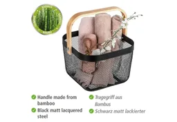 Wenko Wenko Aufbewahrungskorb Bambusa, BxTxH: 25x25x17 cm – Produktbild 1 von 1