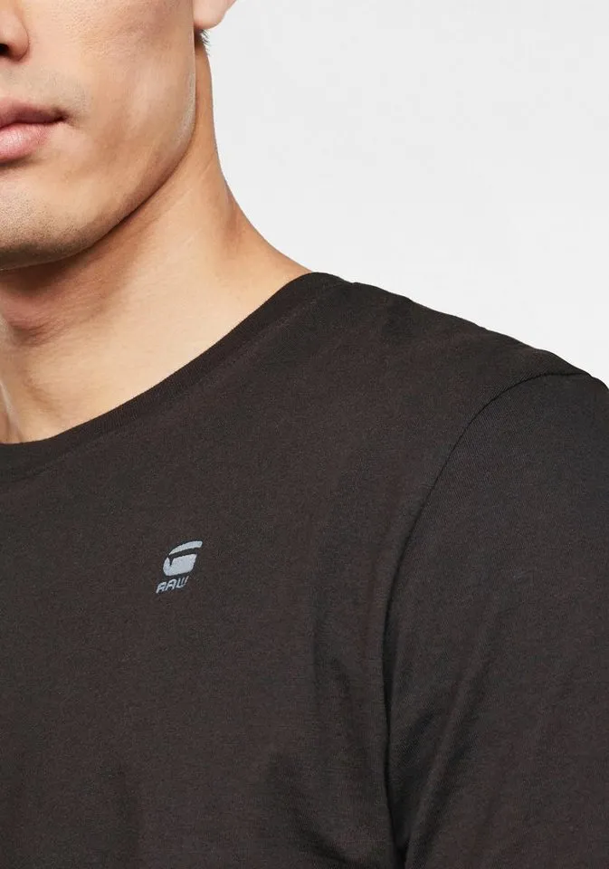 G-Star G-Star T-Shirt Base-S T-Shirt mit kleinem Logo-Detail, Schwarz, – Produktbild 4 von 4