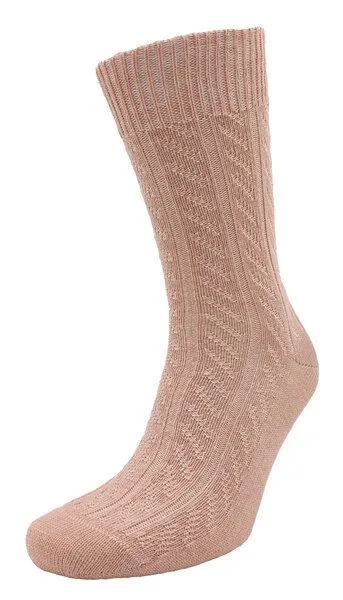 BLS Organic BLS Organic GOTS zertifiziert aus Baby Alpaka Socken mit feinem Zopfmuster, Rosa, – Produktbild 1 von 1