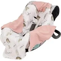 Mama Poppins Germany Mama Poppins Germany Einschlagdecke aus 100% Bio-Baumwolle 90x90 cm, Rosa, – Produktbild 1 von 1
