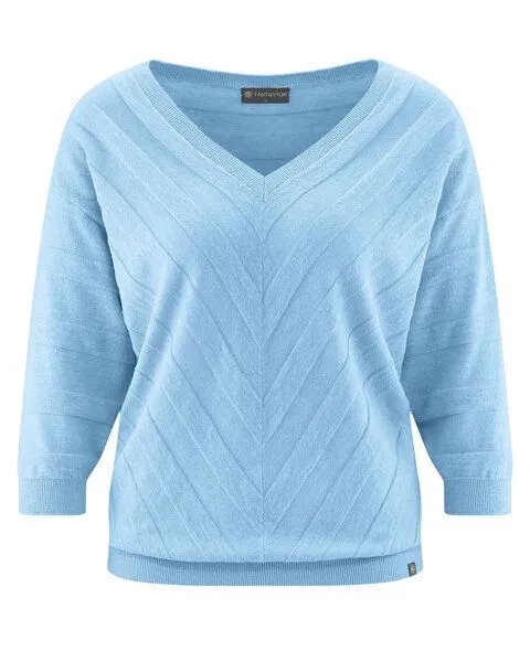 HempAge HempAge Hanf Pullover, Glacier (blau), – Produktbild 1 von 3