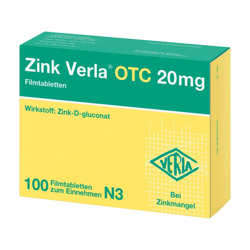 Zink Verla Zink Verla OTC 20 mg – Produktbild 1 von 2