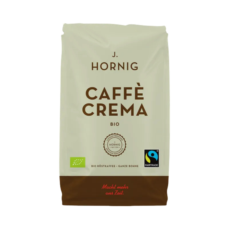 J. Hornig J. Hornig Fairtrade Bio Caffè Crema, Ganze Bohne, 1kg – Produktbild 1 von 1