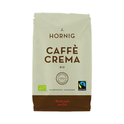 J. Hornig J. Hornig Fairtrade Bio Caffè Crema, Ganze Bohne, 1kg – Produktbild 1 von 1