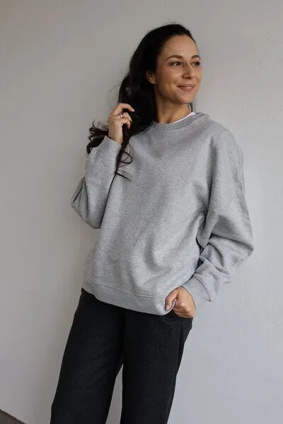 Kultgut Biofair- Kuschelig & Weicher Sweatpullover / Kultgut, Graumeliert, – Produktbild 2 von 3