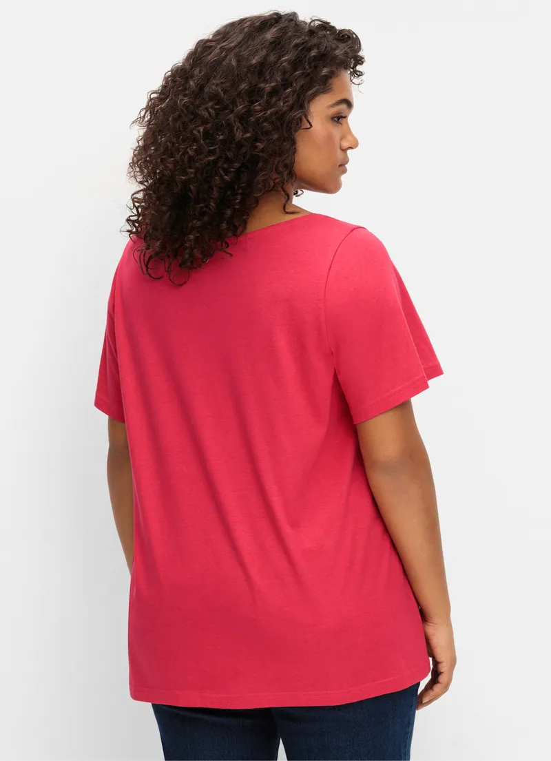 sheego T-Shirt magenta, Magenta, – Produktbild 2 von 2