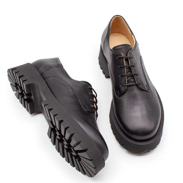 Werner 1911 Werner 1911 Schnürschuh mit dicker Sohle - Kronenkiebitz, Schwarz, – Produktbild 3 von 4
