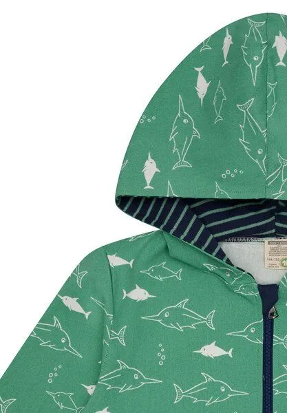 loud + proud loud + proud Kinder Outdoorjacke, GOTS-zertifiziert, Bamboo(grün), – Produktbild 4 von 4
