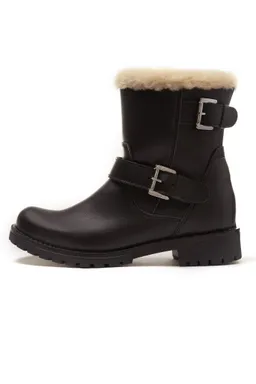 Will's Vegan Store Will's Vegan Store Damen vegan Isolierte Biker-Stiefel Schwarz – Produktbild 1 von 1