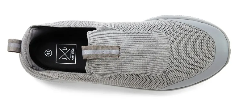 John Devin John Devin Slipper, Freizeitschuh, Textilschuhe, Stoffschuhe, Turnschuh Sneaker Slip-On-Sneaker mit ultraleichter Sohle Unisex VEGAN, Blau|grau, – Produktbild 4 von 5