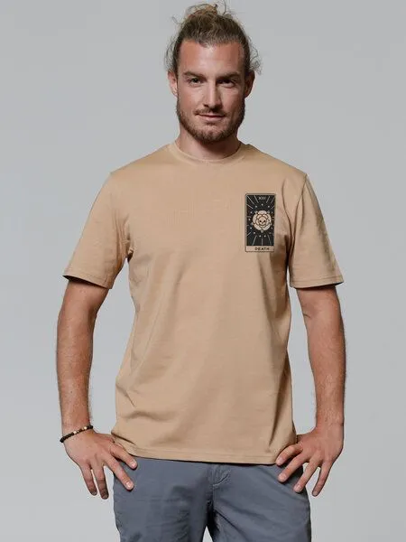 watapparel watapparel T-Shirt Unisex Tarot Death, Latte, – Produktbild 1 von 4