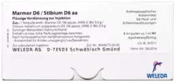 Weleda WELEDA MARMOR D 6 / STIBIUM D 6 aa Ampullen 8X1 ml Ampullen – Produktbild 1 von 1