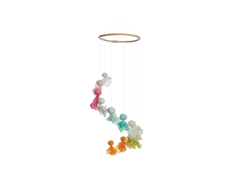 HANS NATUR HANS NATUR Baby Mobile Feentanz, Pastellfarben 12 Feen – Produktbild 1 von 2