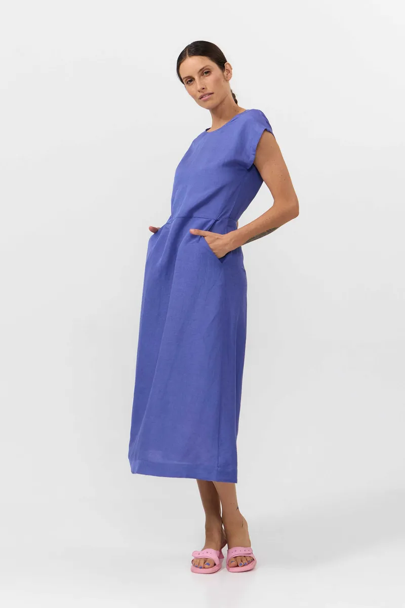 SUITE13LAB SUITE13LAB Damen vegan Kleid Tinto Mittelblau, Dunkelblau, – Produktbild 2 von 2
