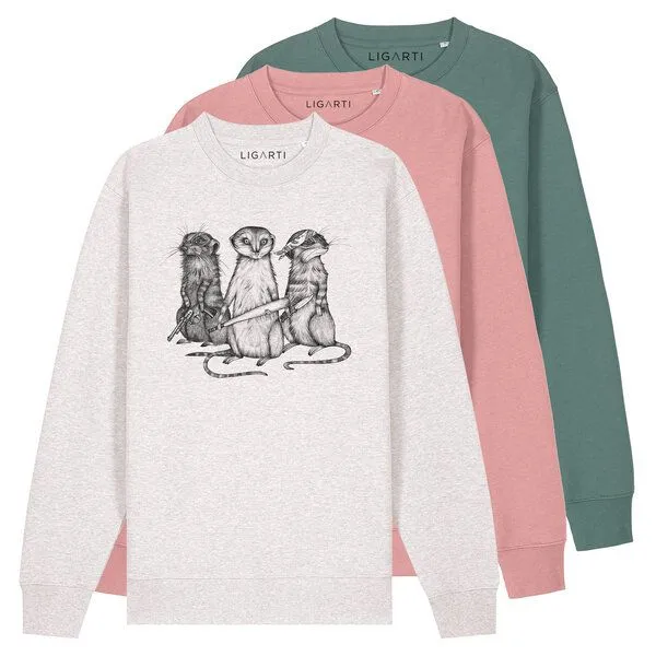 LIGARTI Pullover – Erdmann Gang – LIGARTI Tiermanufaktur, Altrosa, – Produktbild 1 von 3