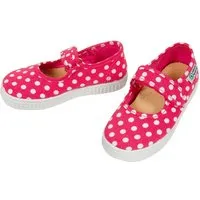 Natural World Natural World Kinder Schuhe Ballerinas mit Klettverschluss fuchsie-pünktchen Gr.28 – Produktbild 1 von 1