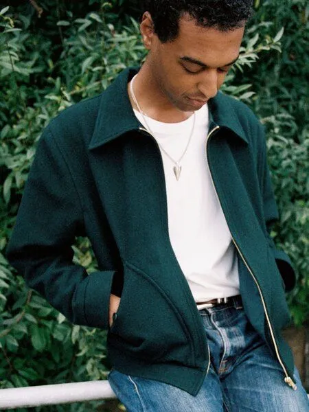 Nudie Jeans Nudie Jeans Blake - Wolljacke, Racing green, – Produktbild 2 von 2