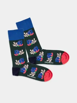 DillySocks DillySocks Bunte Socken, Bio Baumwolle, Bear says hello – Produktbild 1 von 1