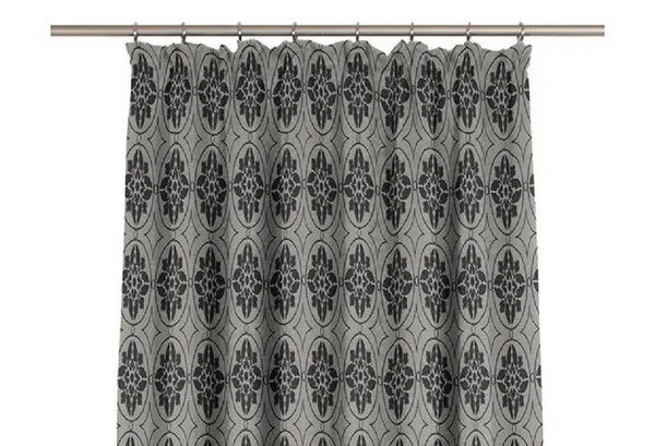 Nature by Adam Nature by Adam Vorhang aus 100% Bio-Baumwolle - Made in Germany - Romantic Puligny, Schwarz, – Produktbild 6 von 7
