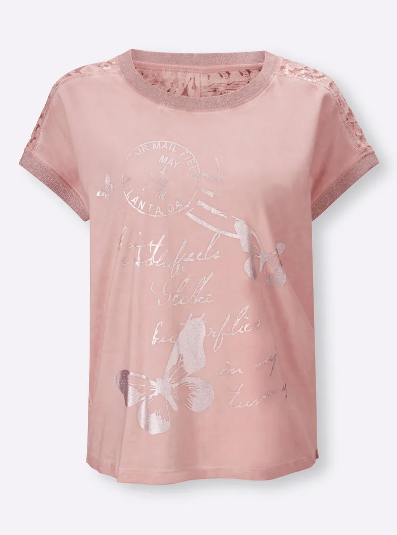 heine Kurzarmshirt puder, Puder, – Produktbild 2 von 2