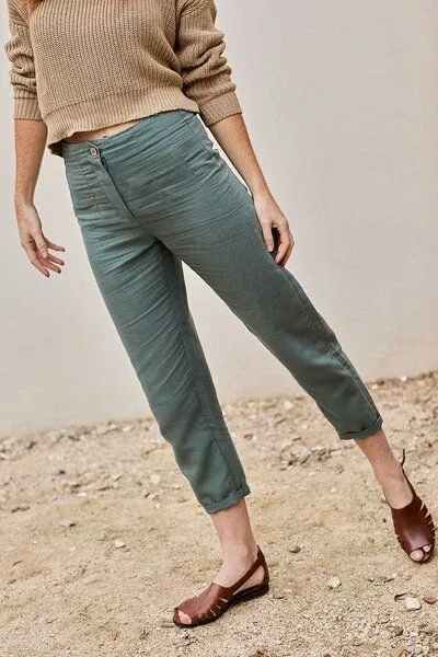 TIRALAHILACHA TIRALAHILACHA Pantalón Faren Pants, Blau, – Produktbild 2 von 4