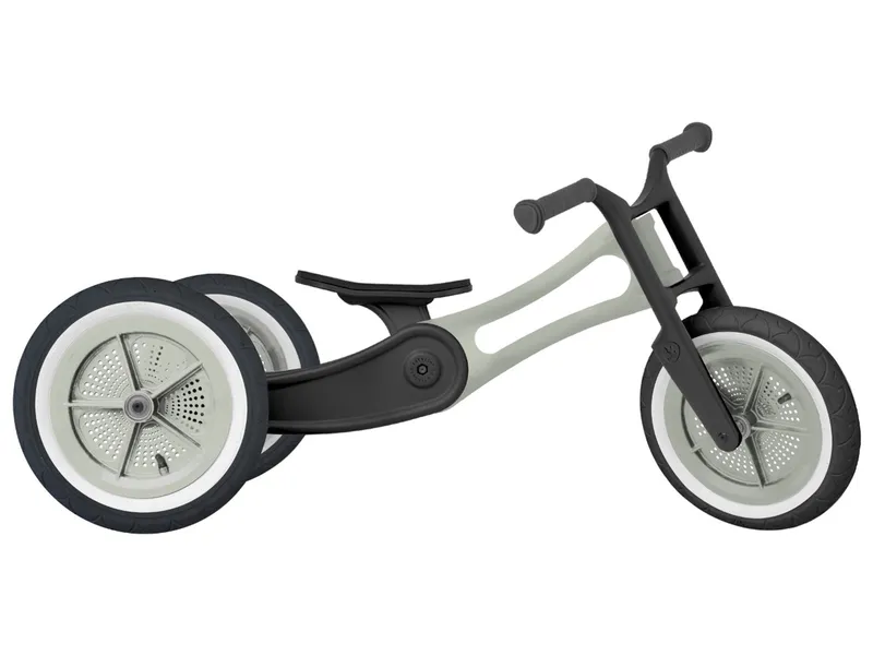Wishbone Wishbone Bike Dreirad Laufrad 3-in-1 "Recycled Edition" hellgrau Für Kinder zwischen 1 und 6 Jahren, Weiß, grau, schwarz, – Produktbild 1 von 2