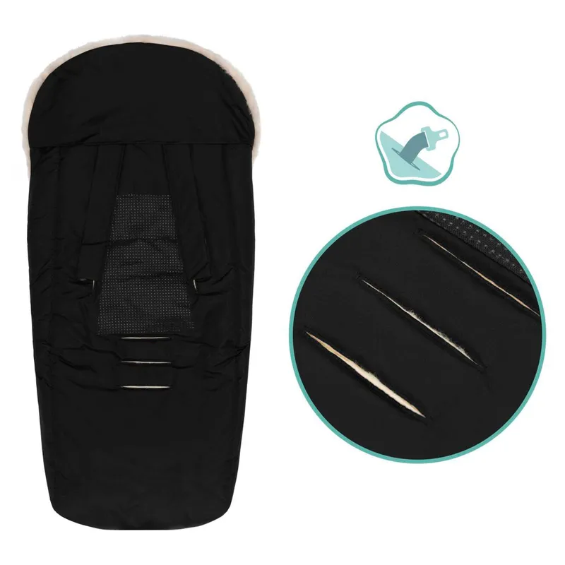 babycab Babycab Winterfußsack Vega schwarz, Schwarz, – Produktbild 2 von 3