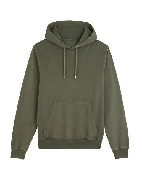 Greenspired Greenspired Vintage Unisex-Hoody aus 100 % Biobaumwolle, French Terry 300g/m² XXS-3XL, Khaki, – Produktbild 1 von 1