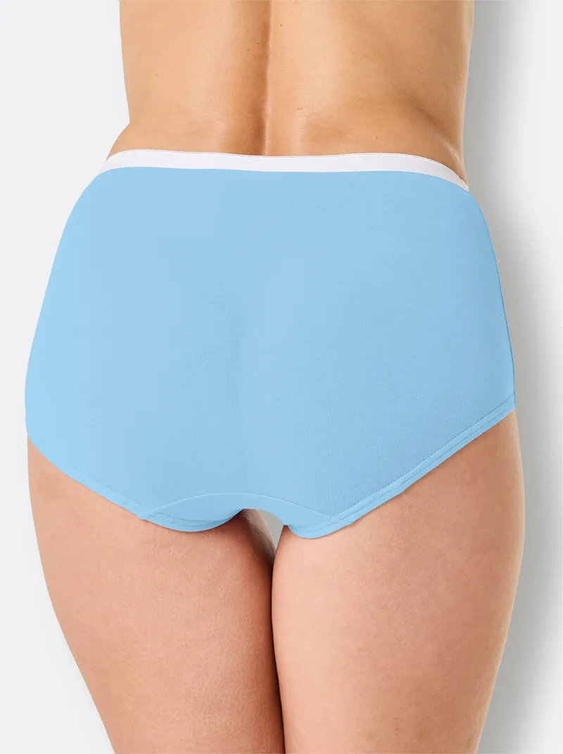 wäschepur Taillenslip aqua + orchidee + zitrone + taubenblau, Aqua + orchidee + zitrone + taubenblau, – Produktbild 3 von 3