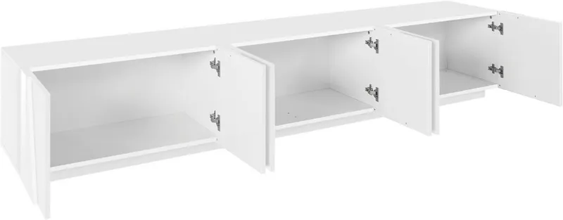 Home affaire Lowboard PING, TV-Board, TV-Band, TV-Kommode, mit 6 Türen, Breite 243,8 cm, Weiß, – Produktbild 3 von 5