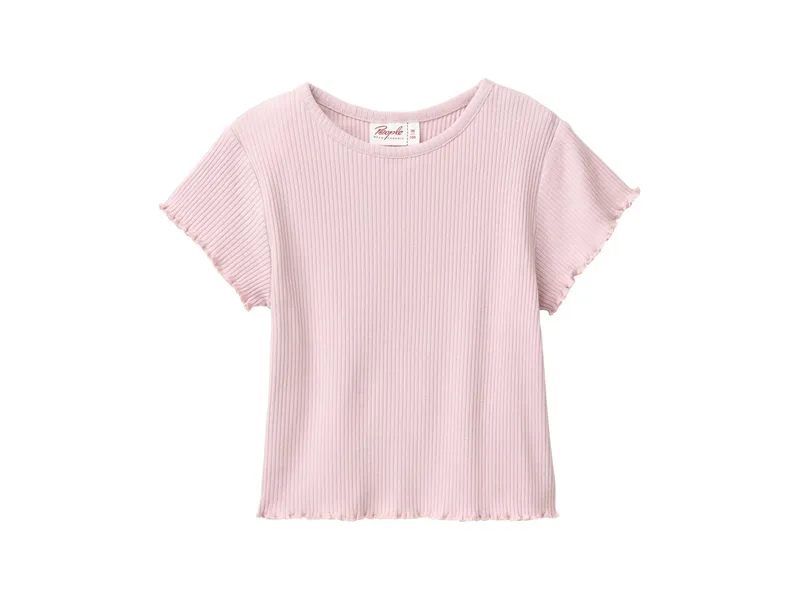 People Wear Organic People Wear Organic Kurzarm-Shirt malve Gr. 98/104, Rosa, – Produktbild 1 von 3