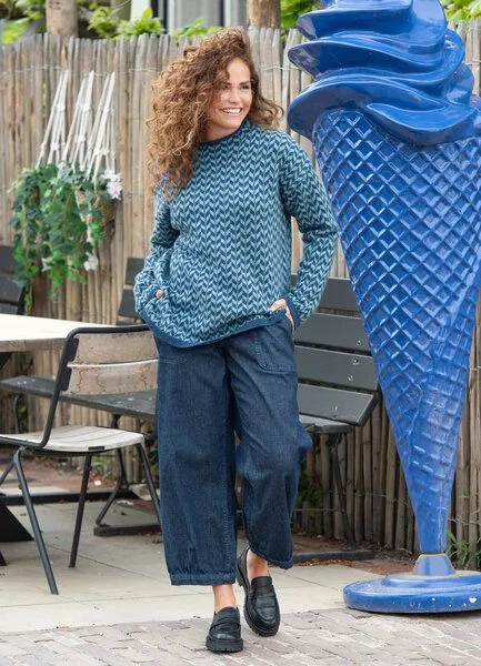 Heidekönigin Heidekönigin Pullover RONJA - GOTS, Anemone, – Produktbild 3 von 3