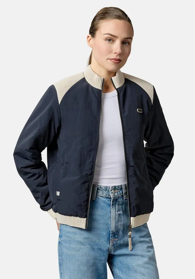 ragwear ragwear Bomberjacke Chenna Warm YOUMODO Warme Pufferjacke mit elastischen Bündchen, Blau, – Produktbild 1 von 5