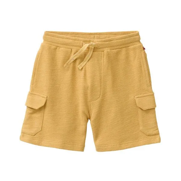 People Wear Organic People Wear Organic Sweat Bermuda, gelb uni, Bio-Baumwolle – Produktbild 1 von 3