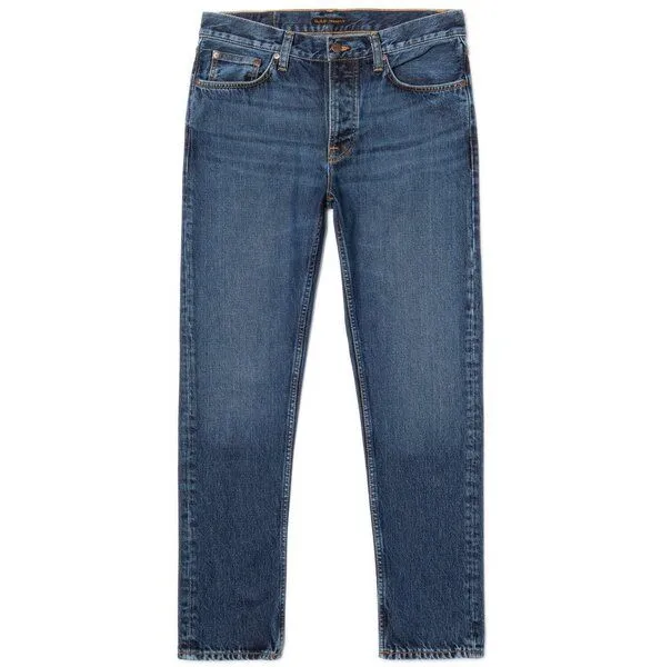 Nudie Jeans Nudie Jeans Straight Fit Jeans Steady Eddie II, Blue, – Produktbild 1 von 8
