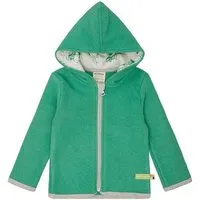 loud proud loud + proud Babys & Kinder Wollfleece-Jacke mit Kapuze, GOTS-zertifiziert, Plant(grün), – Produktbild 1 von 1
