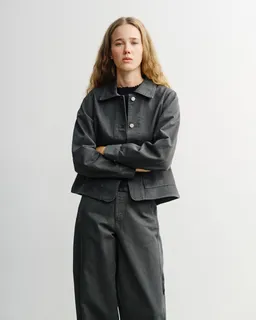 Rotholz Rotholz Damen vegan Kurze Jacke Grau – Produktbild 1 von 1