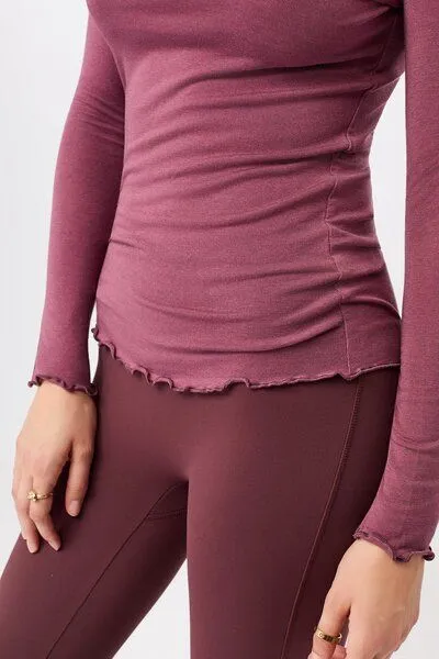 mandala mandala Crew Neck Wool Mix, Mellow (lila), – Produktbild 3 von 4
