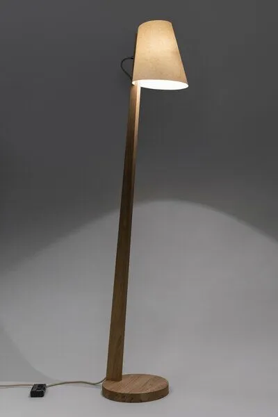 ALMUT von Wildheim ALMUT von Wildheim Handgemachte Stehlampe aus Eiche Lampenschirm aus Naturmaterialien, Ahorn (blassgelb), – Produktbild 3 von 4