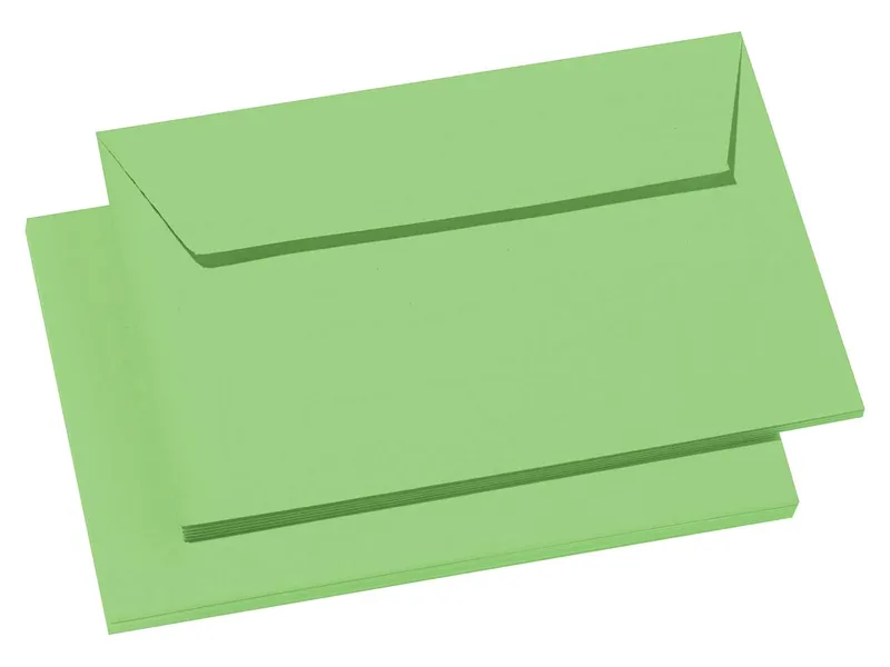 Clairefontaine 20 Clairefontaine Briefumschläge "Pollen" C6, Haftklebung, o. Fenster, 120 g/m² grün – Produktbild 1 von 1
