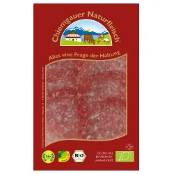 Chiemgauer Naturfleisch Putensalami aus Bayern, geschnitten – Produktbild 1 von 1