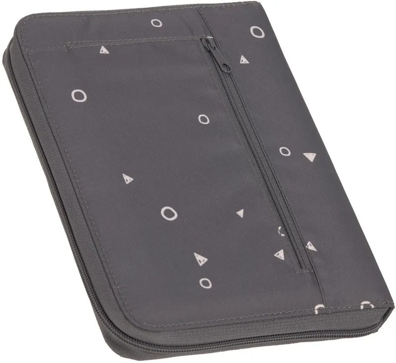 Lässig Lässig Mutterpass-Hülle Casual, Document Pouch, Universe Anthracite, mit Reißverschluss, PETA-approved vegan, Grau, – Produktbild 2 von 5