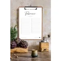 Portia by Callidus Designs Portia by Callidus Designs 12 Monatskalender mit / ohne Klemmbrett in DIN A4 als immerwährender Kalender – Produktbild 1 von 1