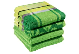 Erwin Müller Handtuch Handtuch "Ludwigsburg" 4er-Pack, Jacquard, Walk-Frottier Uni/Karo/Ornamente – Produktbild 1 von 1