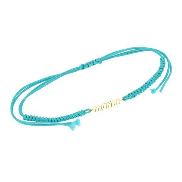 Eppi Eppi Silbernes String-Armband mit der Aufschrift Mama, Rosa, – Produktbild 1 von 2