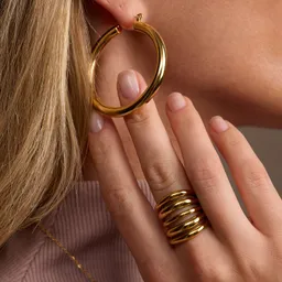 Amadeus Amadeus Damen vegan Ring Zion Fünf Stufen Gold – Produktbild 1 von 1