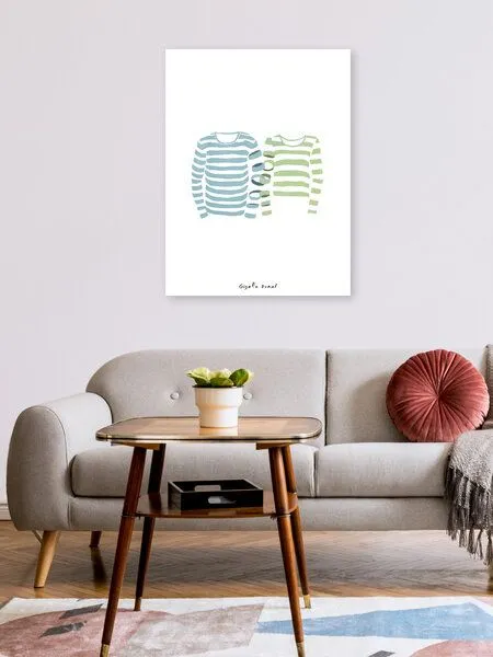 Photocircle Photocircle Wandbild / Poster / Leinwand - Striped Lovers – Produktbild 2 von 4