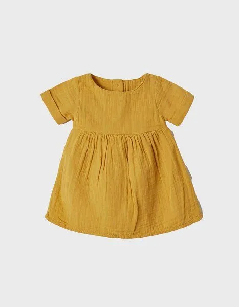 OrganicEra OrganicEra Kurzärmeliges Bio-Kleid – Produktbild 1 von 2