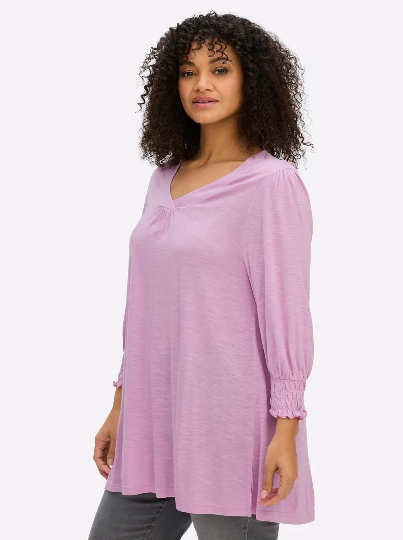 sheego 3/4-Arm-Shirt orchidee, Orchidee, – Produktbild 2 von 2